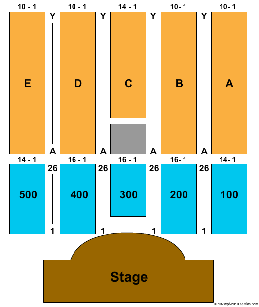 Borgata Events Center Seating Chart